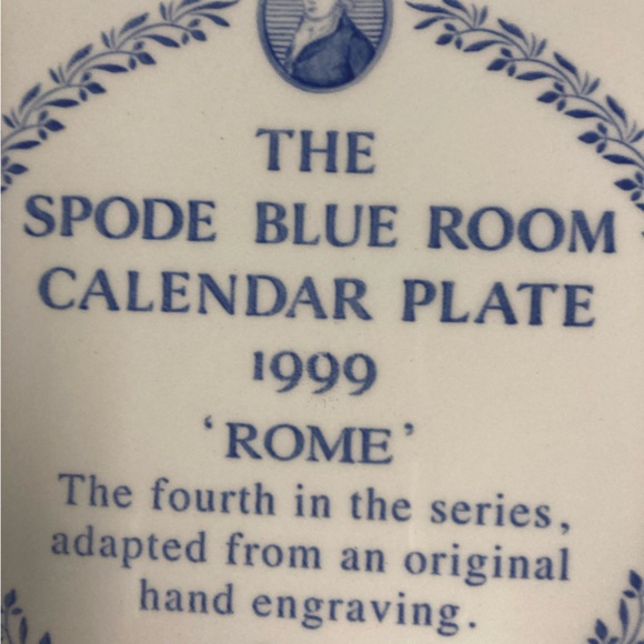 Spode Blue Room Calendar Plates - Picture 9 of 9